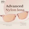 Bloomoak Rose Migraine Glasses,FL-Flex Light Sensitivity Relief Tinted Glasses for Indoor Fluorescent Glare/Women (Migraine glasses, Cinnamon Rose - Transparent Petal Pink Frame(Dark Outdoor)) view 3