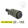QXCIVR MS3102A Military Specification Connector 5015 MIL STD 20-23 Circular Connectors MIL-C 20-19 20-4 Head MS3106A MS3108A Outlet(Head 3106 20-19S) view 2
