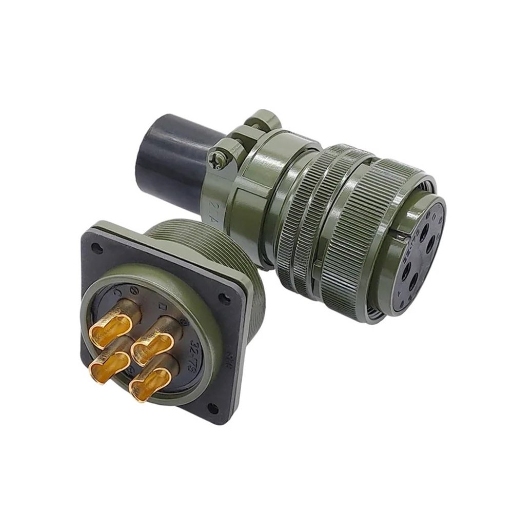 QXCIVR MIL-C 5015 Military Specification Connector 4 Pin 32-17 Circular Connector Head MS3102 MS3106 MS3108(Head 3108 32-17P)