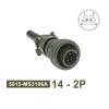QXCIVR MIL STD Circular Connector MS3102A 14S-2 14S-5 14S-6 MIL-C 5015 Military Specification Connectors MS3106 MS3108 Head&Outlet(Head 3106 14-2P) view 2