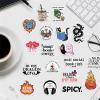 50pcs Book Stickers for Kindle, Smutty Bookish Sticker Pack for Readers Adult Spicy Booktok Vinyl Decals for Laptop Ebook Reader Water Bottle Girls Holographic Waterproof Smut Romance (Smut Bookish) view 3