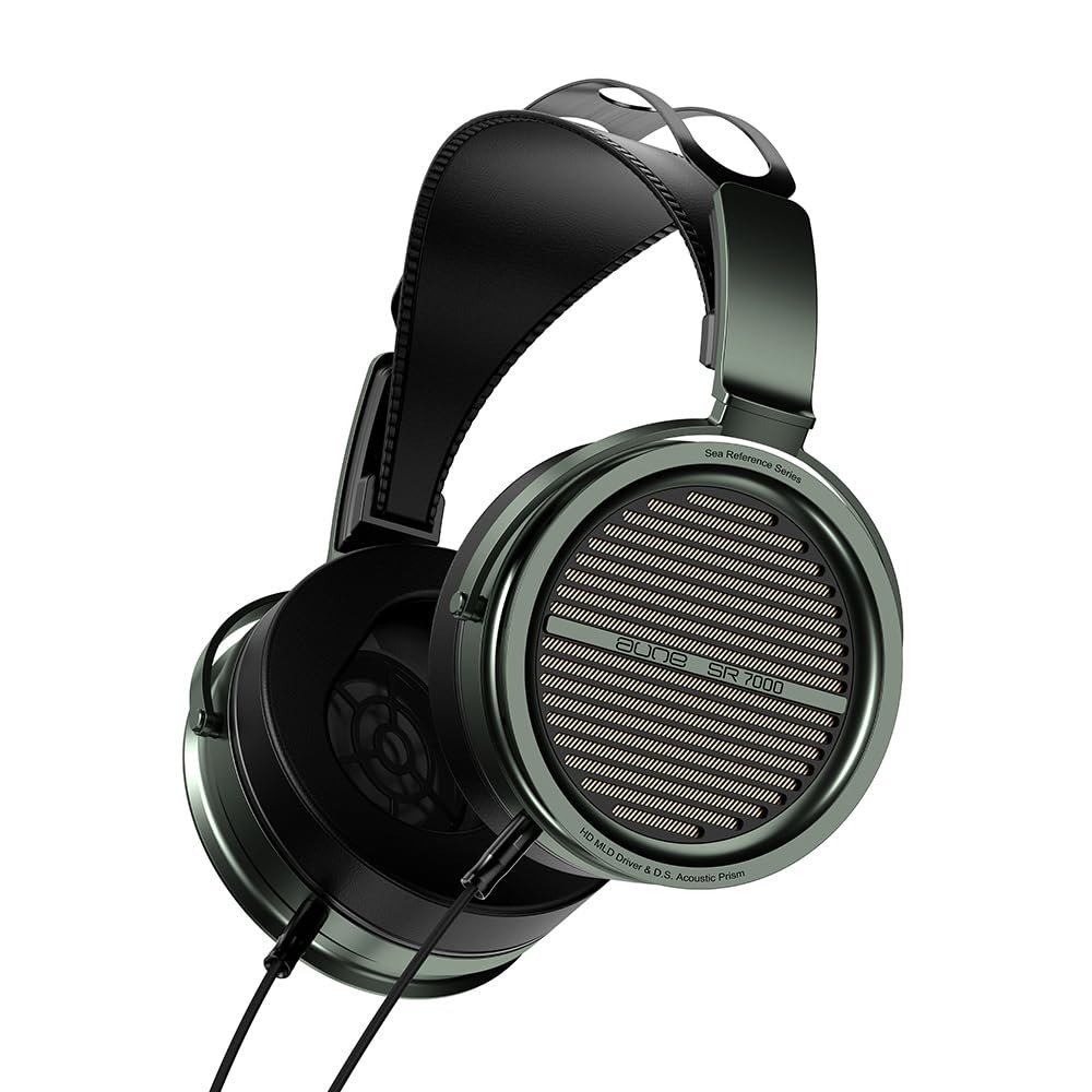 Aune SR7000 Full-Size Closed-Back Headphones with MLD Driver, Dynamic Driver, Detachable Cable, Over-Ear HiFi Hi-Res Audiophile Headphones for HiFi System, Home Audio, DAP