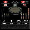 Aune SR7000 Full-Size Closed-Back Headphones with MLD Driver, Dynamic Driver, Detachable Cable, Over-Ear HiFi Hi-Res Audiophile Headphones for HiFi System, Home Audio, DAP view 2
