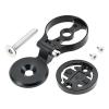 HZ-MONSTAR Out Front Bike Stem Mount Compatible with Garmin Edge Wahoo Elemnt Bryton Rider Stages Dash Hammerhead Karoo, Out Front Road Mountain Bike Stem Handlebar Adjustable Mount, Black view 1