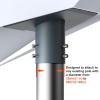 GNENANG Starlink Gen 3 Pipe Adapter, Pole Mount Adapter Mounting Kit, Compatible with STARLINK Standard Dish, V3 Kickstand Dishy, Pipe Not Included view 3