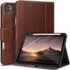 auaua Case for iPad Pro 11 Inch (M5/M4) 2025/2024, with Pencil Holder and Pocket, Multiple Angles Viewing, Magnetic Closure, Auto Sleep/Wake (Brown) view 1