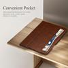 auaua Case for iPad Pro 11 Inch (M5/M4) 2025/2024, with Pencil Holder and Pocket, Multiple Angles Viewing, Magnetic Closure, Auto Sleep/Wake (Brown) view 2