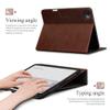 auaua Case for iPad Pro 11 Inch (M5/M4) 2025/2024, with Pencil Holder and Pocket, Multiple Angles Viewing, Magnetic Closure, Auto Sleep/Wake (Brown) view 4