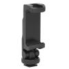 Cuifati Phone Tripod Holder Stand Adapter Dual Cold Shoe for Microphone Fill Light Camera, 1/4in Thread, Wide Compatibility, Adjust Angle, V Shape Rubber Groove Design view 1
