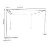 10ft Adjustable Height Wedding Photo Booth, Outdoor Wedding Canopy Chuppah Mandap for Wedding Photography Show Party-Hardware Kit view 2
