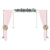 10ft Adjustable Height Wedding Photo Booth, Outdoor Wedding Canopy Chuppah Mandap for Wedding Photography Show Party-Hardware Kit view 3