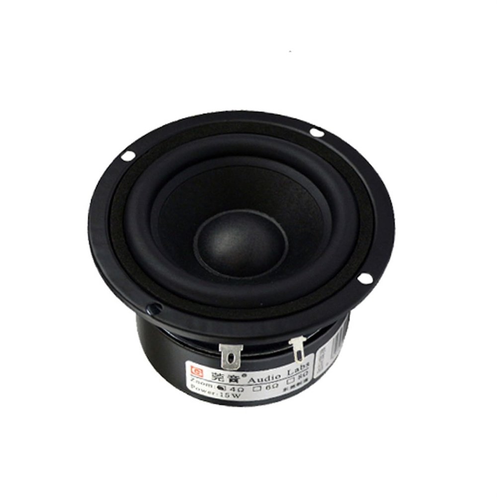 JOTXAW 2PCS 25W 88db 3Inch Full Frequency Speaker Unit Driver Full Range Speaker Tweeter Woofer Clean Vocal Loudspeakers(8 ohm,Round)