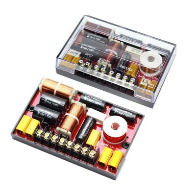 JOTXAW 2PCS 2 Way 200W Car Speaker Treble 2800Hz Bass Frequency Divider Circuits MKT MKP Automotive HiFi Stereo Audio Crossover Filters(MKT)