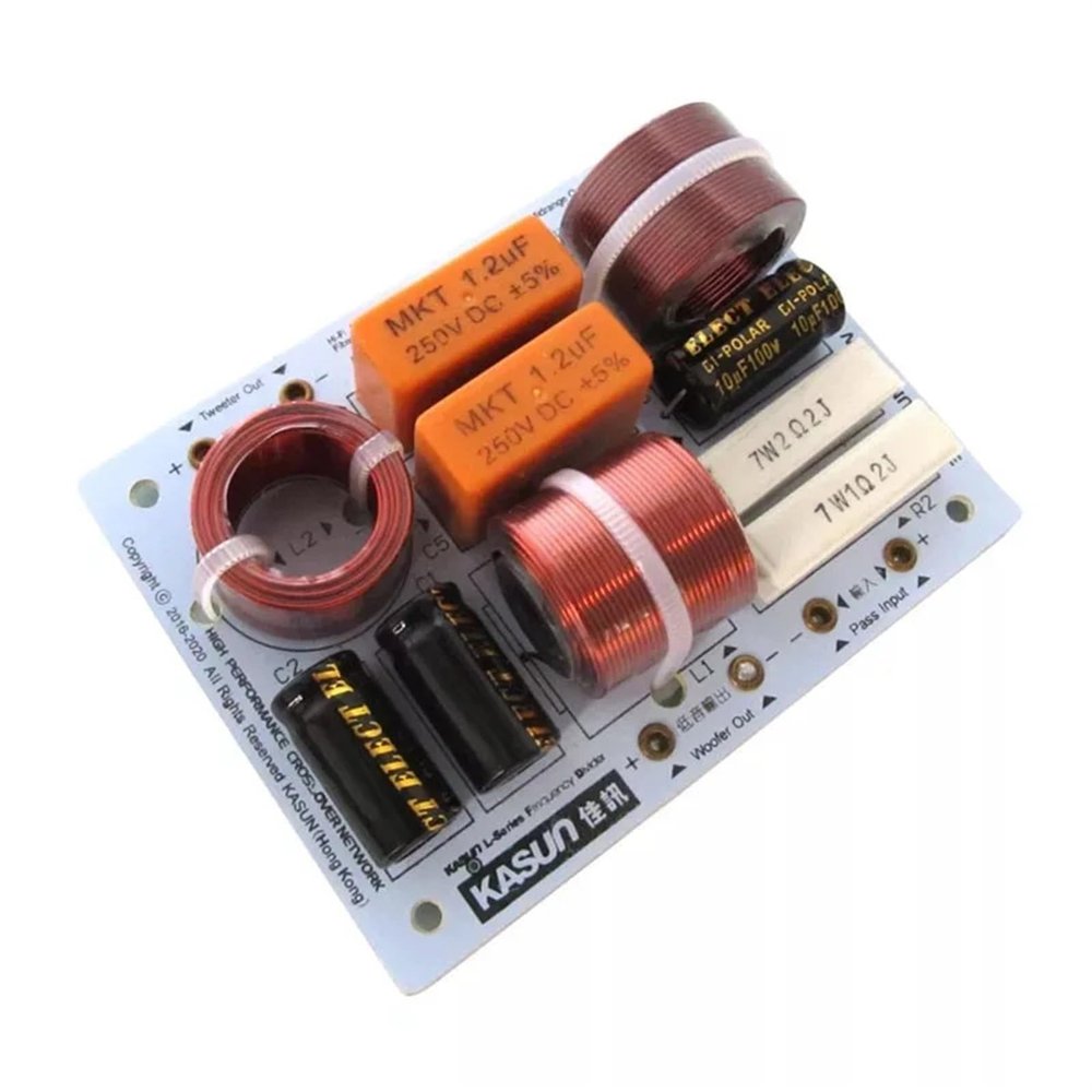 JOTXAW 2PCS 3 Way 200W Speaker Treble Alto Bass Frequency Divider Home Theater HiFi Stereo 3 Unit Filter Audio Crossover Filters