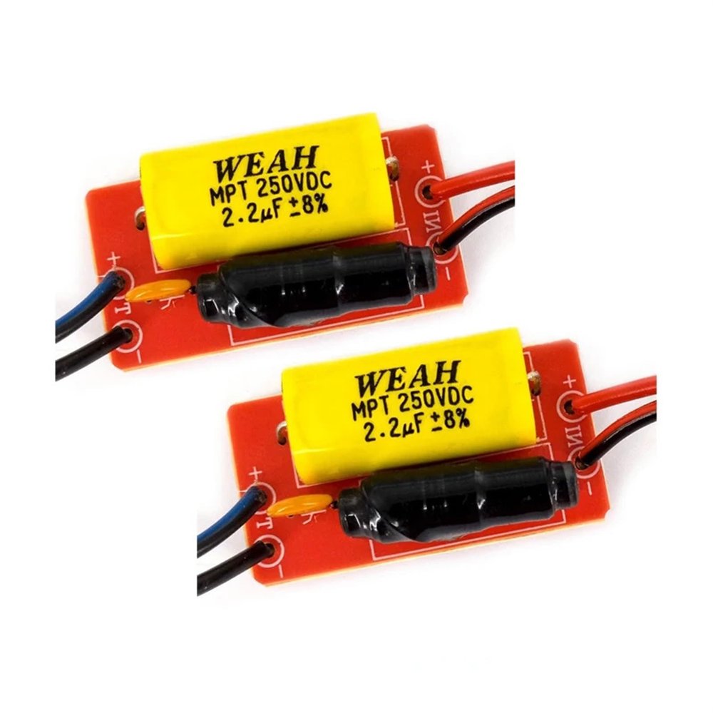 JOTXAW 2PCS 1 Way 40W HiFi Treble Tweeter Frequency Divider Home Car Stereo DIY Audio Crossover Filters