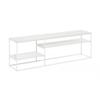 Furinno Moretti TV Stand, 3-Tier Metal Frame Modern Entertainment Center, Open Shelf TV Console for TV up to 70 Inch, for Living Room, Bedroom, Solid White view 4