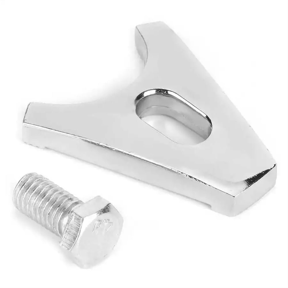 Distributor Clamp Chrome Steel Hold Down BBC Compatible with V8 V6 Chrome Steel Distributor Clamp Car Accessories