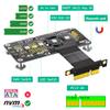 3 in 1 Combo M.2(NGFF) NVME M-Key SSD to PCI- E 4X Extension Cable with Cooling Fan and Automatic Discoloration LED view 2
