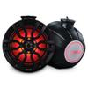 DS18 NXL-PS8BK 2-Way Wakeboard Tower Speakers with Integrated RGB Lights - 375 MAX - Perfect for Jet Skies, Ideal for ATV, UTV, Jeep, Side by Side, Marine,RZR (Renewed) view 1