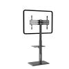 Afaloona Universal Floor TV Stand, TV Floor Mount Stand with Power Outlet & Removable Shelf for 32-75 inch TV up to 110 lbs, Swivel and Height Adjustable Tall TV Stand for Bedroom(TCP01-2-M-A01) view 1