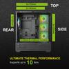 AZZA CSAZ-501B Tiara/Gaming/ATX Mid-Tower/Computer Case/Tempered Glass Panel view 4