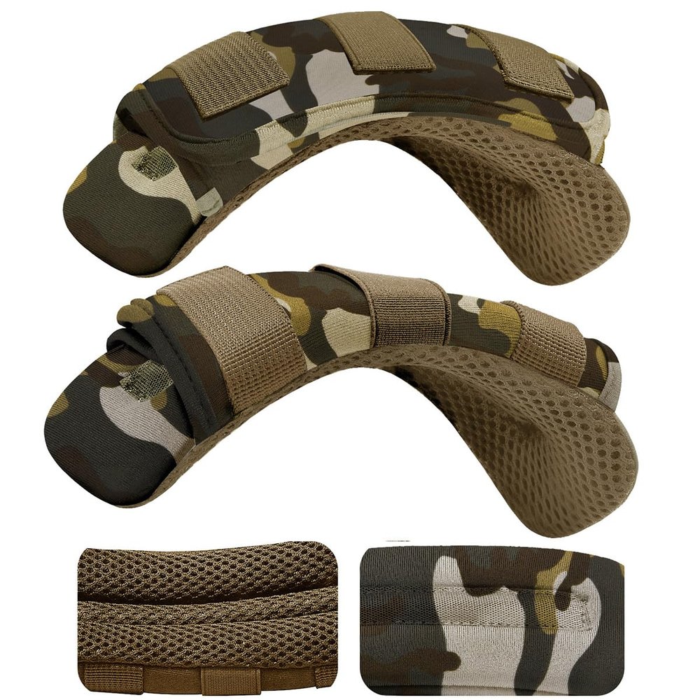 ZINMARK 2-Pack Shoulder Pad Ultra-Thick Tactical Vest Cushion for Laptop Bags, Messenger Bags, Briefcase Bags, Luggage Bags, Tool Bags, Travel Bags and Most Bags, Camouflage Green