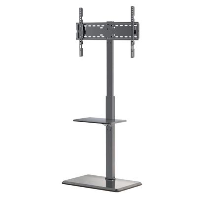 Afaloona Universal Floor TV Stand,TV Floor Mount Stand with Removable Shelf for 32-75 inch TV up to 110 lbs, Swivel and Height Adjustable Tall TV Stand for Bedroom,Office(TCP01-2-M-A02)