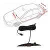 Car Reverse Backup System, 4 Sensors Parking Assistance Kit with LED Display Buzzer Alarm for Safe Driving ABS Black view 4