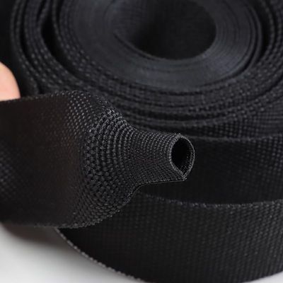 EASYFA Heat Shrink Braided Cable Sleeve Dia 6~100mm Flam Retardant Wire Wrap Sheath Protection PET Auto Line Organizer, ID*L(Black,30MM*2M)