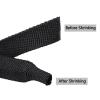 EASYFA Heat Shrink Braided Cable Sleeve Dia 6~100mm Flam Retardant Wire Wrap Sheath Protection PET Auto Line Organizer, ID*L(Black,30MM*2M) view 3