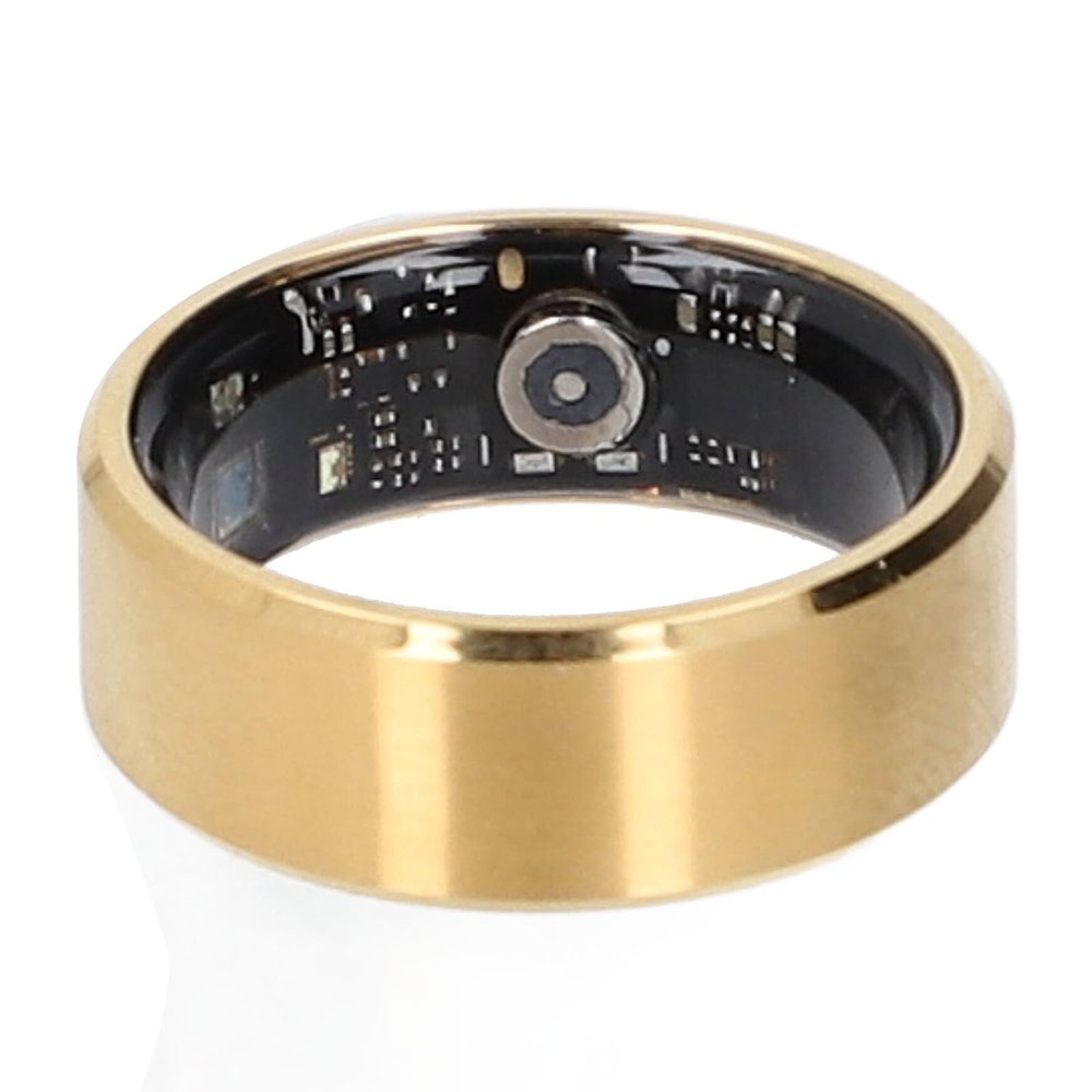 CCYLEZ Smart Ring, Health Tracker, Fitness Data Monitoring, Stainless Steel, BLE5.1, 18mAh Battery, 50M Waterproof, for CyFit App, Stylish Design (#11)