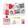 Reekei Kids Instant Print Camera  1080P HD Selfie & Video Camera with 2.0 Screen, 180 Rotating Lens, 3 Rolls Thermal Print Paper (270 Prints), Lanyard  Ideal Gift for Ages 312, Pink view 1