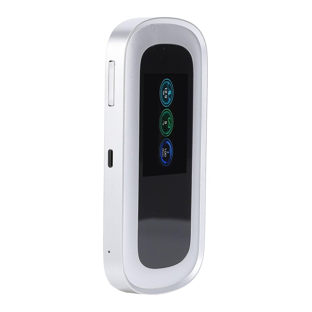 5G Wi Fi Mobile Hotspot, 2.5 Gbps High Speed 5G Travel Router with 2.5 Inch LCD Display for Android11, Portable Global Compatibility Wi Fi Device for Laptop Smartphone PC