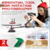 360 Spinning Camera rig, 360 Degree Spinner with 43.3in Extension Poles Professional Photography Turntable Rotating Camera Slider 360 Rotating Shooting Suction Cup Base with Multiple Interfaces view 2