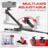 360 Spinning Camera rig, 360 Degree Spinner with 43.3in Extension Poles Professional Photography Turntable Rotating Camera Slider 360 Rotating Shooting Suction Cup Base with Multiple Interfaces view 4