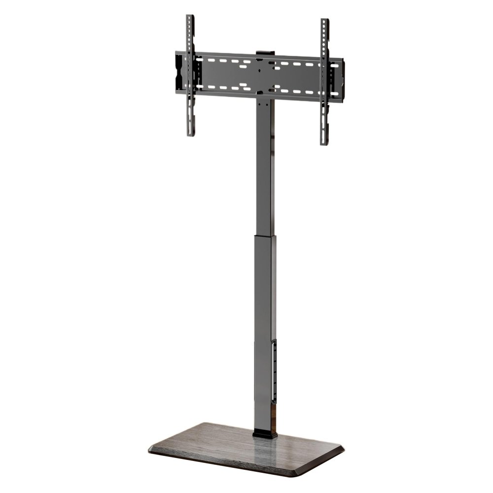 Afaloona Universal Floor TV Stand,TV Floor Mount Stand with Power Outlet for 32-75 inch TV up to 110 lbs, Swivel and Height Adjustable Tall TV Stand for Bedroom,Office(TCP01-M-A01)