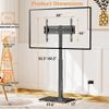 Afaloona Universal Floor TV Stand,TV Floor Mount Stand with Power Outlet for 32-75 inch TV up to 110 lbs, Swivel and Height Adjustable Tall TV Stand for Bedroom,Office(TCP01-M-A01) view 2