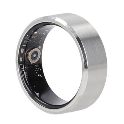 CCYLEZ Smart Ring, Health Tracker, Fitness Data Monitoring, Stainless Steel, BLE5.1, 18mAh Battery, 50M Waterproof, for CyFit App, Stylish Design (#9)