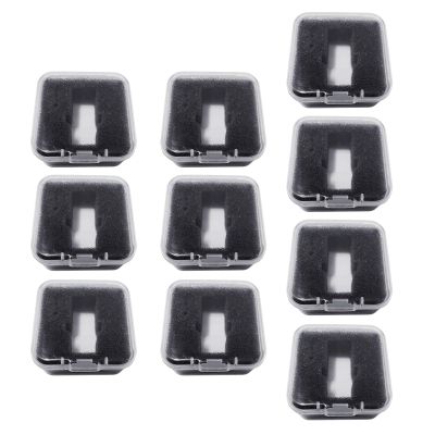 BAIMOQI 5/10Pcs Phono Shell Case Headshell Cartridge Keeper Clear Turntable Record Player Styluses Holder Phonograph Storage