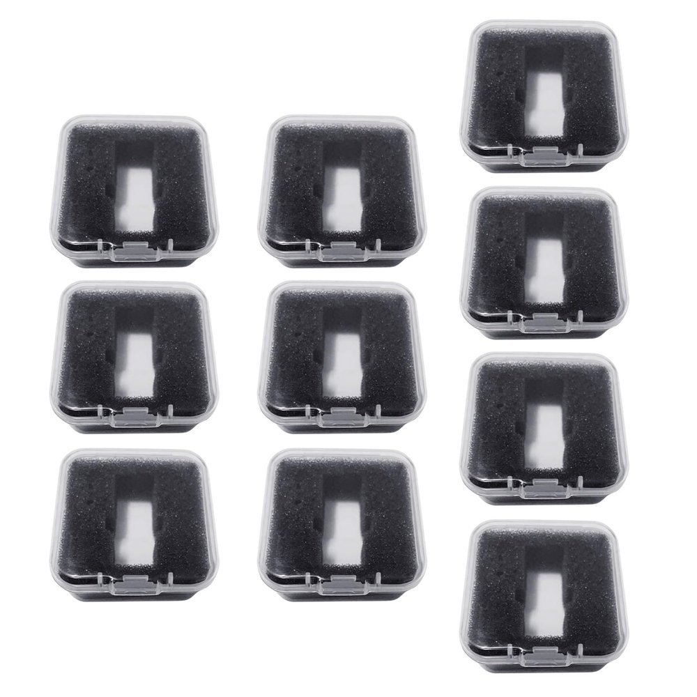 BAIMOQI 5/10Pcs Phono Shell Case Headshell Cartridge Keeper Clear Turntable Record Player Styluses Holder Phonograph Storage