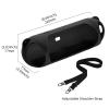 DGSYMLXGS Silicone case for Beats Pill Speakers, Essential for Portable Outdoor Travel Work (Black) view 2