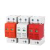 Surge Arrester Protective Lightning Protector 1Pcs SPD 2P Surge Protector Low Voltage AC Distribution Household Lightning Protection Device Arrester Power Switch Module LBO(2P 385V AC,30-60KA(Red)) view 1