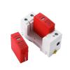 Surge Arrester Protective Lightning Protector 1Pcs SPD 2P Surge Protector Low Voltage AC Distribution Household Lightning Protection Device Arrester Power Switch Module LBO(2P 385V AC,30-60KA(Red)) view 2