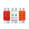 Surge Arrester Protective Lightning Protector 1Pcs SPD 2P Surge Protector Low Voltage AC Distribution Household Lightning Protection Device Arrester Power Switch Module LBO(2P 385V AC,30-60KA(Red)) view 3