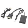 1080P Full HD VGA to HDMI-Compatible HD Converter Adapter Cable with Audio and USB Power Supply with Micro USB Charging Port view 1