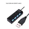 NICGQMQR Universal USB 2.0 Hub 4/7 Ports Power Adapter Splitter High Speed Mini Hub Socket Splitter Cable Adapter with ON/Off Switch(7 Ports) view 4