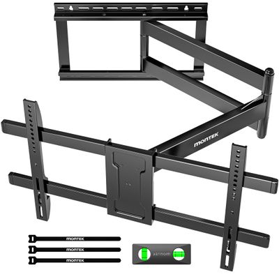 monTEK Long Arm TV Wall Mount for Most 43-80 Inch TVs, 42 Inch Long Extension TV Mount Swivel and Tilt, Full Motion Wall Mount Tv Bracket Fit Max VESA 600 x 400mm, Up to 110 lbs, 16,18 Studs