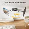monTEK Long Arm TV Wall Mount for Most 43-80 Inch TVs, 42 Inch Long Extension TV Mount Swivel and Tilt, Full Motion Wall Mount Tv Bracket Fit Max VESA 600 x 400mm, Up to 110 lbs, 16,18 Studs view 4