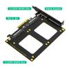 Dual U.2 SSD to PCIe 4.0 X8 Adapter, Support 2 x U.2 SSD or Soft Raid, Without PCI-e Splitter Function (PCIe Bifurcation Motherboard is Required) view 2
