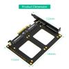 Dual U.2 SSD to PCIe 4.0 X8 Adapter, Support 2 x U.2 SSD or Soft Raid, Without PCI-e Splitter Function (PCIe Bifurcation Motherboard is Required) view 3